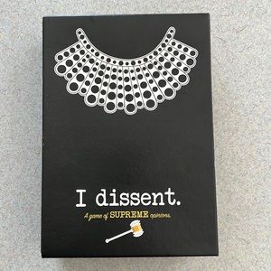 RBG “I Dissent” Party Game - Joke / Fun Gift for RBG fans or law student gift